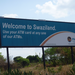 Welcome sign at border of Swaziland and South Africa.
