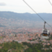 Cable cars are part of public transport in Medellin.