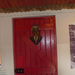Front door inside the home.