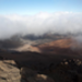 Haleakala Crater shrouded in clouds