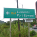 Highway sign pointing the way. Good thing because this place was a long drive from Durban.
