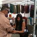 Getting a tattoo at the art festival.