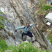 Robert dropped his video camera down this ravine and had to go and get it.