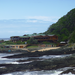 A view of the restaurant and gift shop from one of the hiking trails.