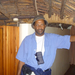 Inside the beehive hut.