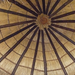 Ceiling of our thathed hut rondavel.