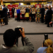 The line inside Borders to meet Mr. Bush
