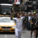 James McAvoy runs through Glasgow City