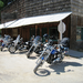 More old building boarded up than open but plenty of bikes in town (4 wheelers too)