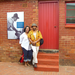Me and Robert outside the steps of the Mandela House.