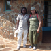 Pigee, one of the rest camp's community members and the chicken that will become dinner for the night.