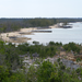 Rocky, shallow shoreline