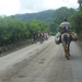 riding along the countryside