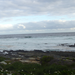View of the Indian Ocean from the balcony of our chalet.