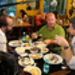 I'm dining with new friends in Aconchega Carioca, one of Rio's best botequims.